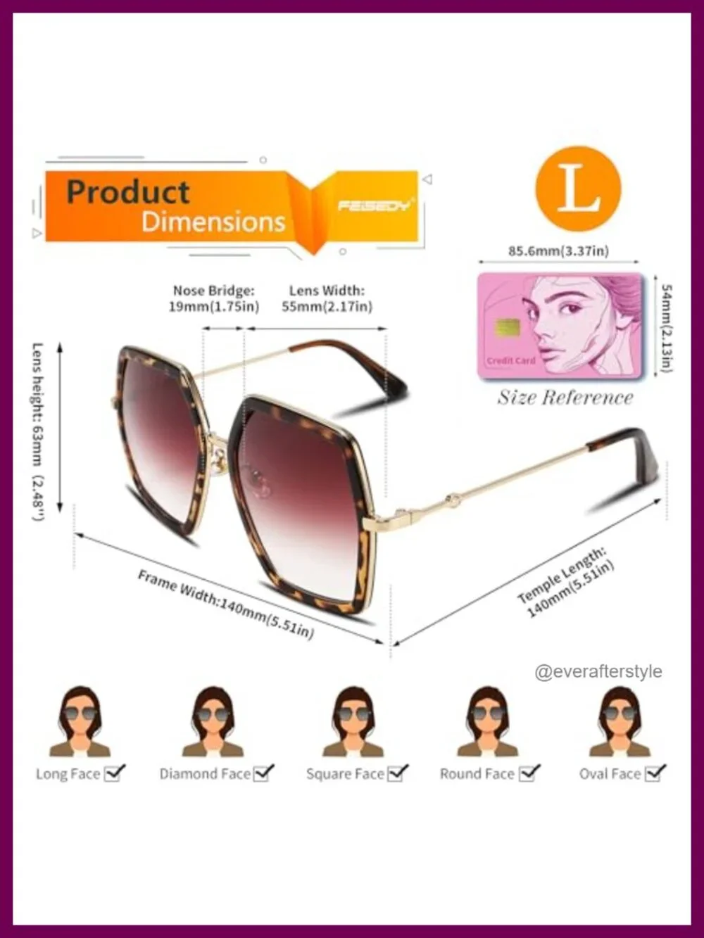 Oversized Hexagon Sunglasses UV400 Protection Metal Frame Geometric